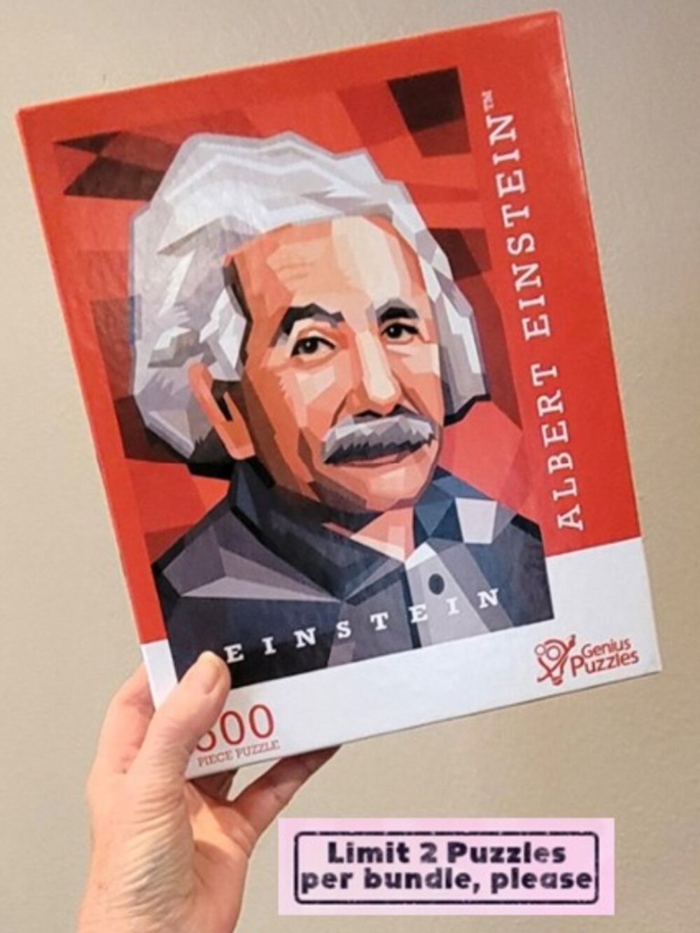 ALBERT EINSTEIN by Genius Puzzles JIGSAW PUZZLE 500 pieces